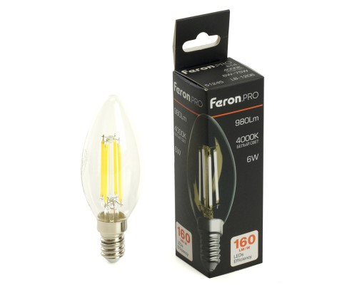 Лампа светодиодная Feron.PRO LB-1206 Свеча E14 6W 175-265V 2700K