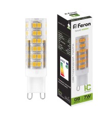 Лампа светодиодная Feron LB-433 G9 7W 4000K