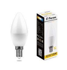 Лампа светодиодная Feron LB-770 Свеча E14 11W 2700K