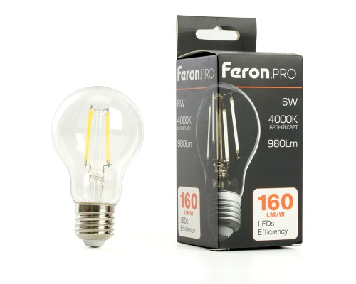 Лампа светодиодная Feron.PRO LB-1106 Шар E27 6W 175-265V 4000K