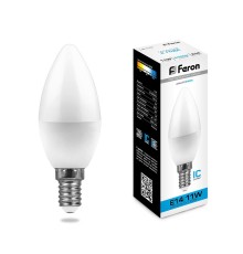 Лампа светодиодная Feron LB-770 Свеча E14 11W 175-265V 6400K