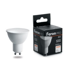 Лампа светодиодная Feron.PRO LB-1608 GU10 8W 175-265V 4000K