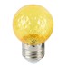 Лампа светодиодная Feron LB-385 Шарик желтый прозрачный E27 1W 230V