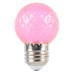 Лампа светодиодная Feron LB-385 Шарик розовый прозрачный E27 1W 230V