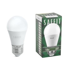Лампа светодиодная SAFFIT SBG4515 Шарик E27 15W 4000K
