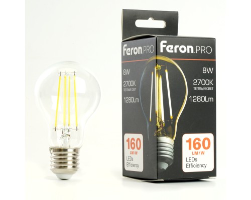 Лампа светодиодная Feron.PRO LB-1108 Шар E27 8W 175-265V 2700K