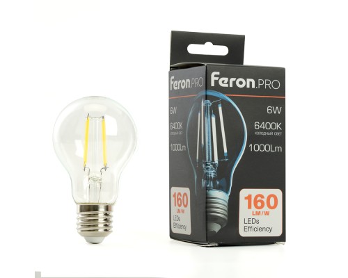 Лампа светодиодная Feron.PRO LB-1106 Шар E27 6W 175-265V 6400K