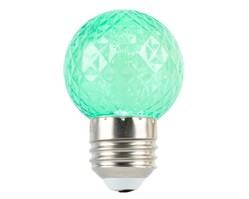Лампа светодиодная Feron LB-385 Шарик зеленый прозрачный E27 1W 230V