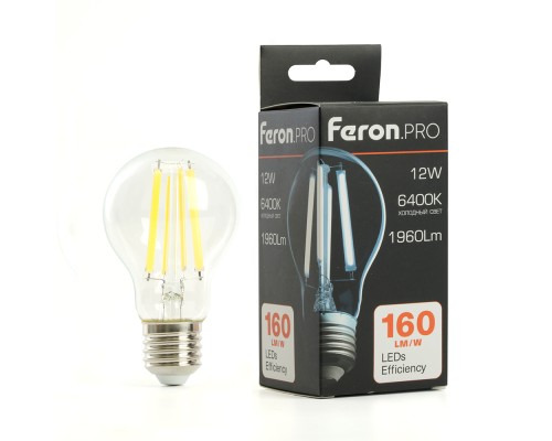 Лампа светодиодная Feron.PRO LB-1112 Шар E27 12W 175-265V 6400K