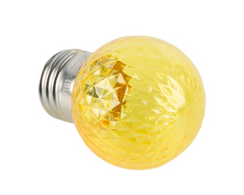 Лампа светодиодная Feron LB-385 Шарик желтый прозрачный E27 1W 230V