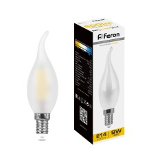Лампа светодиодная Feron LB-74 Свеча на ветру E14 9W 2700K