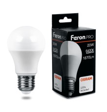Лампа светодиодная Feron.PRO LB-1020 Шар E27 20W 6400K