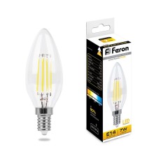 Лампа светодиодная Feron LB-66 Свеча E14 7W 230V 2700K