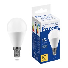Лампа светодиодная Feron LB-990 Шарик E14 15W 175-265V 2700K
