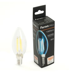 Лампа светодиодная Feron.PRO LB-1208 Свеча E14 1320LM 8W 175-265V 6400K