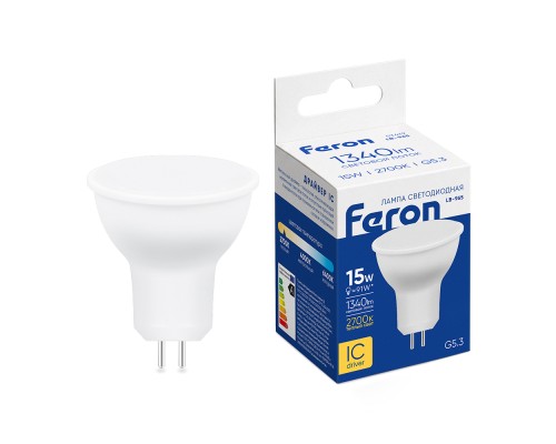 Лампа светодиодная Feron LB-965 MR16 G5.3 15W 175-265V 2700K