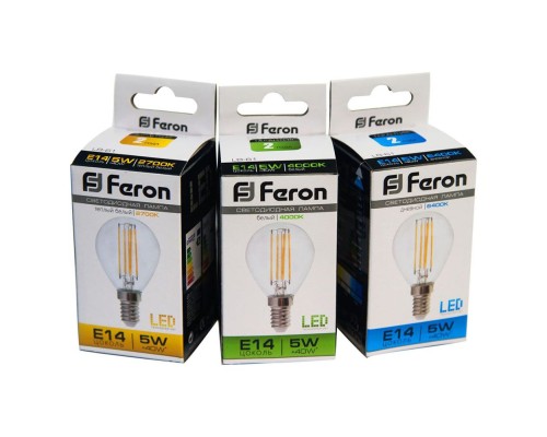 Лампа светодиодная Feron LB-61 4LED 5W 230V E14 4000K