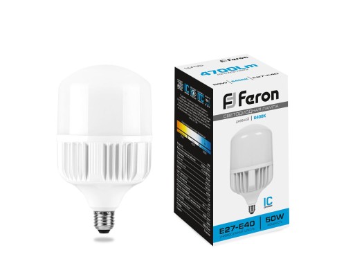 Лампа светодиодная Feron LB-65 E27-E40 50W 175-265V 6400K