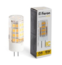 Лампа светодиодная Feron LB-432 G4 5W 175-265V 2700K