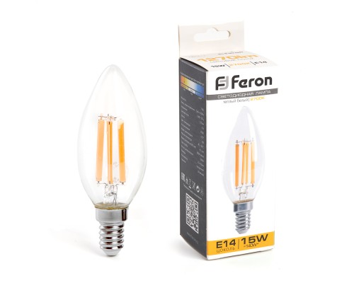 Лампа светодиодная Feron LB-717 Свеча E14 15W 230V 2700K