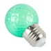 Лампа светодиодная Feron LB-385 Шарик зеленый прозрачный E27 1W 230V