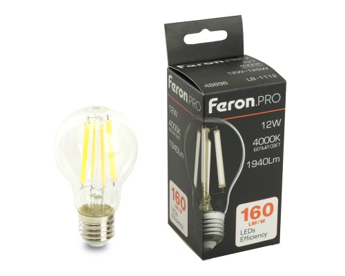 Лампа светодиодная Feron.PRO LB-1112 Шар E27 12W 175-265V 4000K