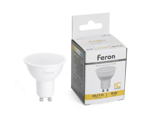 Лампа светодиодная Feron LB-24 MR16 GU10 5W 175-265V 2700K