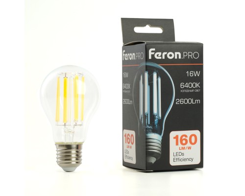 Лампа светодиодная Feron.PRO LB-1116 Шар E27 16W 175-265V 6400K