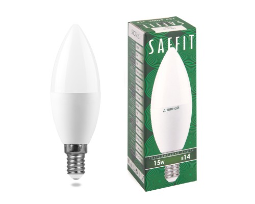 Лампа светодиодная SAFFIT SBC3715 Свеча E14 15W 6400K