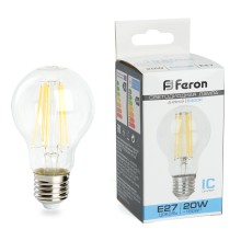 Лампа светодиодная Feron LB-620 Шар E27 20W 175-265V 6400K