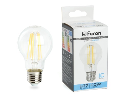 Лампа светодиодная Feron LB-620 Шар E27 20W 175-265V 6400K