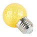 Лампа светодиодная Feron LB-385 Шарик желтый прозрачный E27 1W 230V