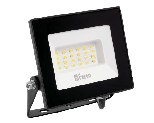 Прожектор светодиодный Feron LL-920 2835 SMD 30W 4000K IP65 черный с матовым стеклом 132*153*27 мм (арт. 29495)