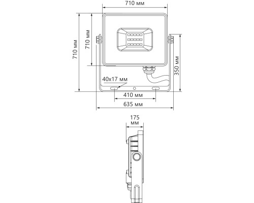 Светодиодный прожектор Feron LL-930 IP65 1000W 6400K