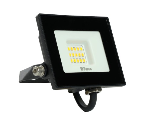 Прожектор светодиодный Feron LL-919 2835 SMD 20W 4000K IP65 черный с матовым стеклом 114*121*26 мм (арт. 29493)