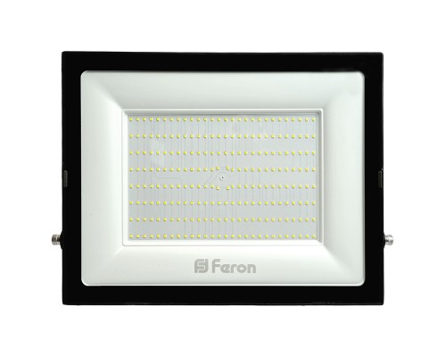 Прожектор светодиодный Feron LL-924 2835 SMD 200W 6400K IP65 черный с матовым стеклом 346*439*56 мм (арт. 29499)