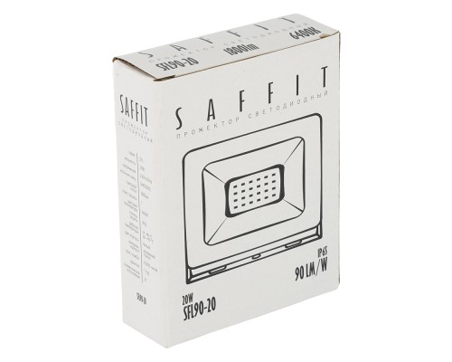 Светодиодный прожектор SAFFIT SFL90-20 IP65 20W 6400K белый