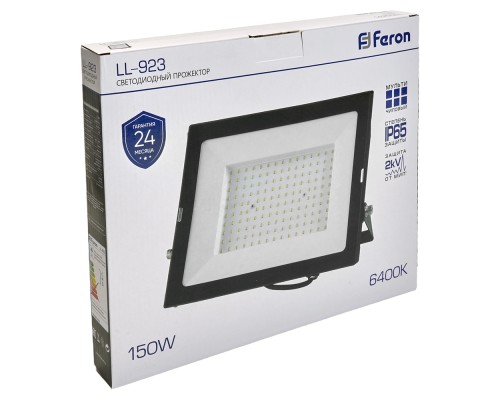 Прожектор светодиодный Feron LL-923 150W 6400K IP65, 414*318*50мм 32104