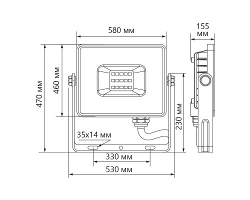 Светодиодный прожектор Feron LL-927 IP65 400W 6400K