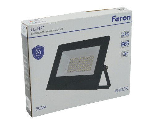 Светодиодный прожектор Feron LL-971 IP65 50W 6400K