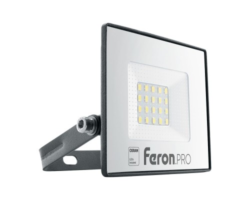 Светодиодный прожектор Feron.PRO LL-1000 IP65 20W 6400K черный