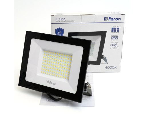 Светодиодный прожектор Feron LL-922 IP65 100W 4000K