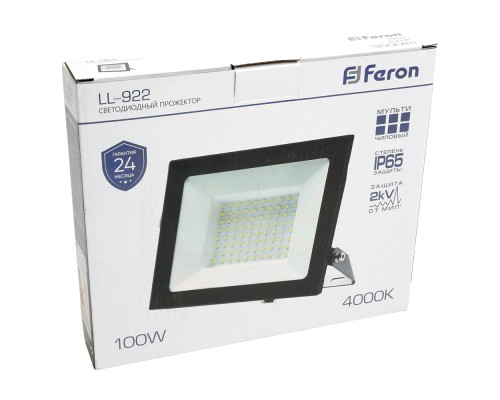 Светодиодный прожектор Feron LL-922 IP65 100W 4000K