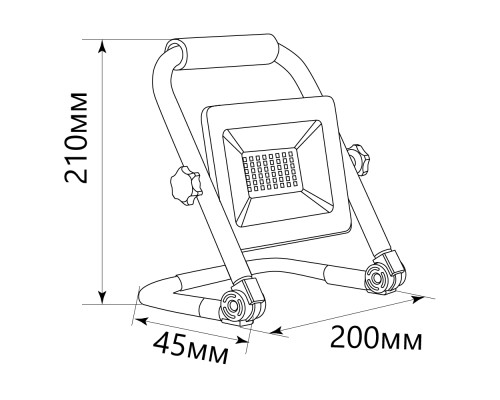 Светодиодный прожектор Feron LL-512 переносной 30W, 6400K, IP65 (арт. 29746)