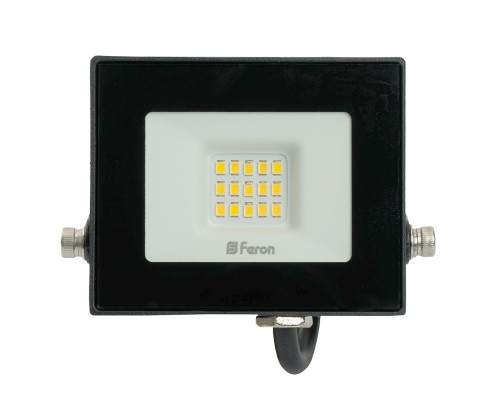 Прожектор светодиодный Feron LL-919 2835 SMD 20W 4000K IP65 черный с матовым стеклом 114*121*26 мм (арт. 29493)