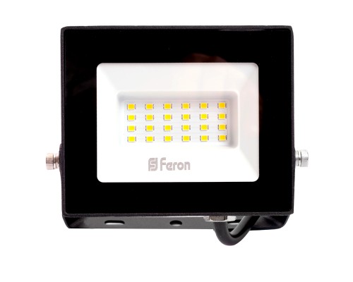 Прожектор светодиодный Feron LL-920 2835 SMD 30W 4000K IP65 черный с матовым стеклом 132*153*27 мм (арт. 29495)