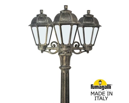 Садово-парковый фонарь FUMAGALLI RICU BISSO/SABA 3L K22.157.S30.BYE27