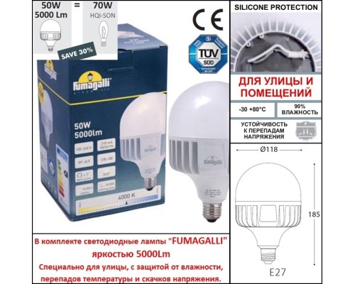 Парковый фонарь FUMAGALLI NEBO OFIR/NOEMI 2L  E35.202.R20.WXH27