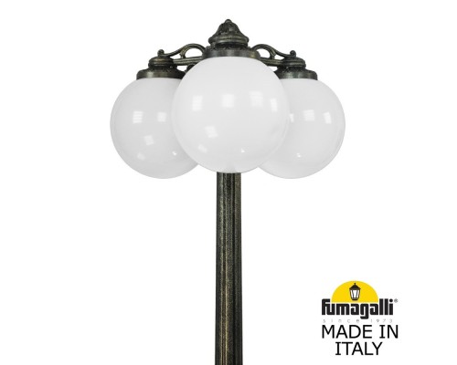 Садово-парковый фонарь FUMAGALLI RICU BISSO/G300 3L DN G30.157.S30.BYE27DN