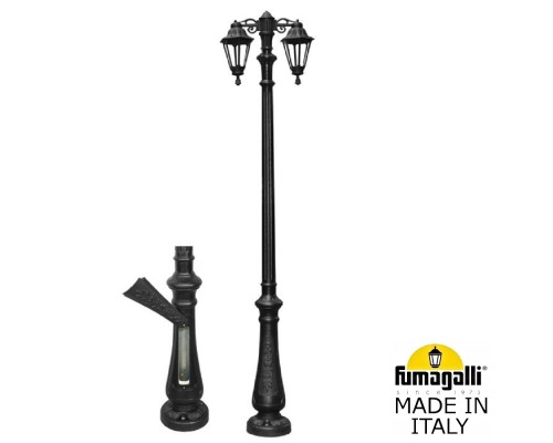 Парковый фонарь FUMAGALLI NEBO BISSO/RUT 2L DN  E26.202.S20.AXE27 DN